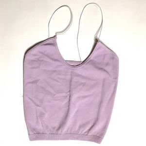 Free people brami crop top lavender xsmall